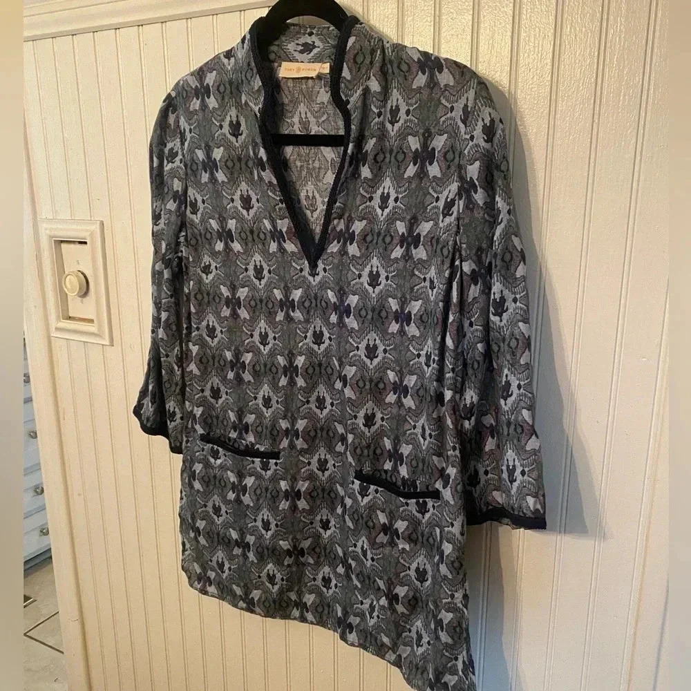 Tory Burch 100% linen tunic
